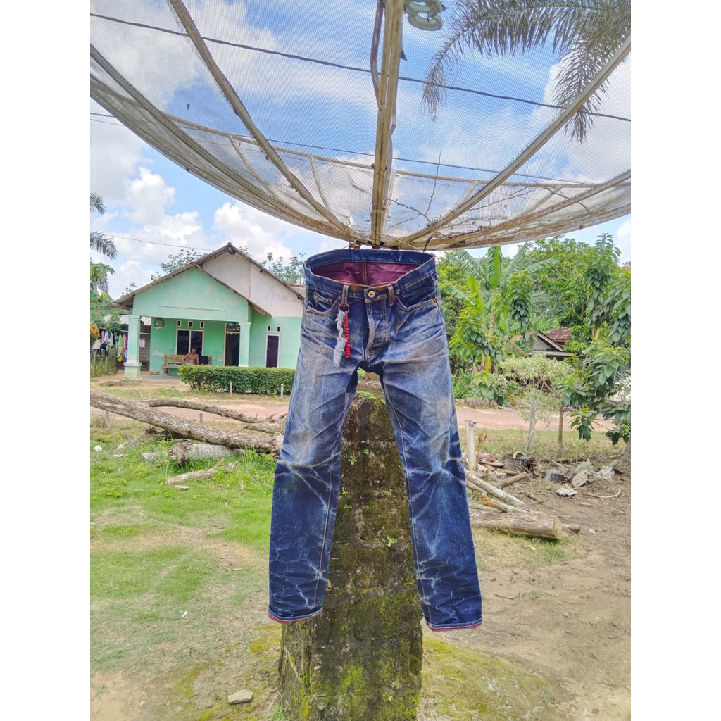 DENIM WILDER CO 16,5oz SZ32 PEMAKAIAN 6BULANSUPER EFEKTIF ACCENT SELVEDGE