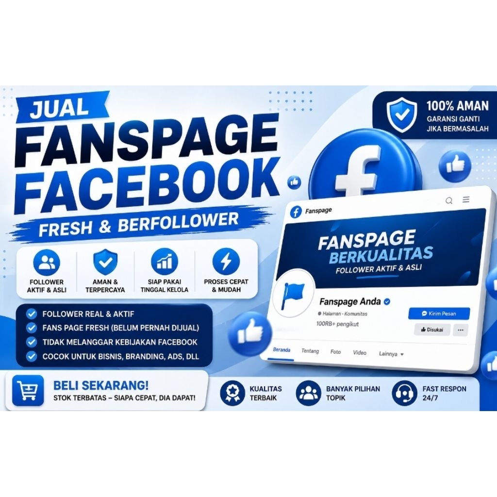 FANSPAGE FACEBOOK FRESH BERFOLLOWER