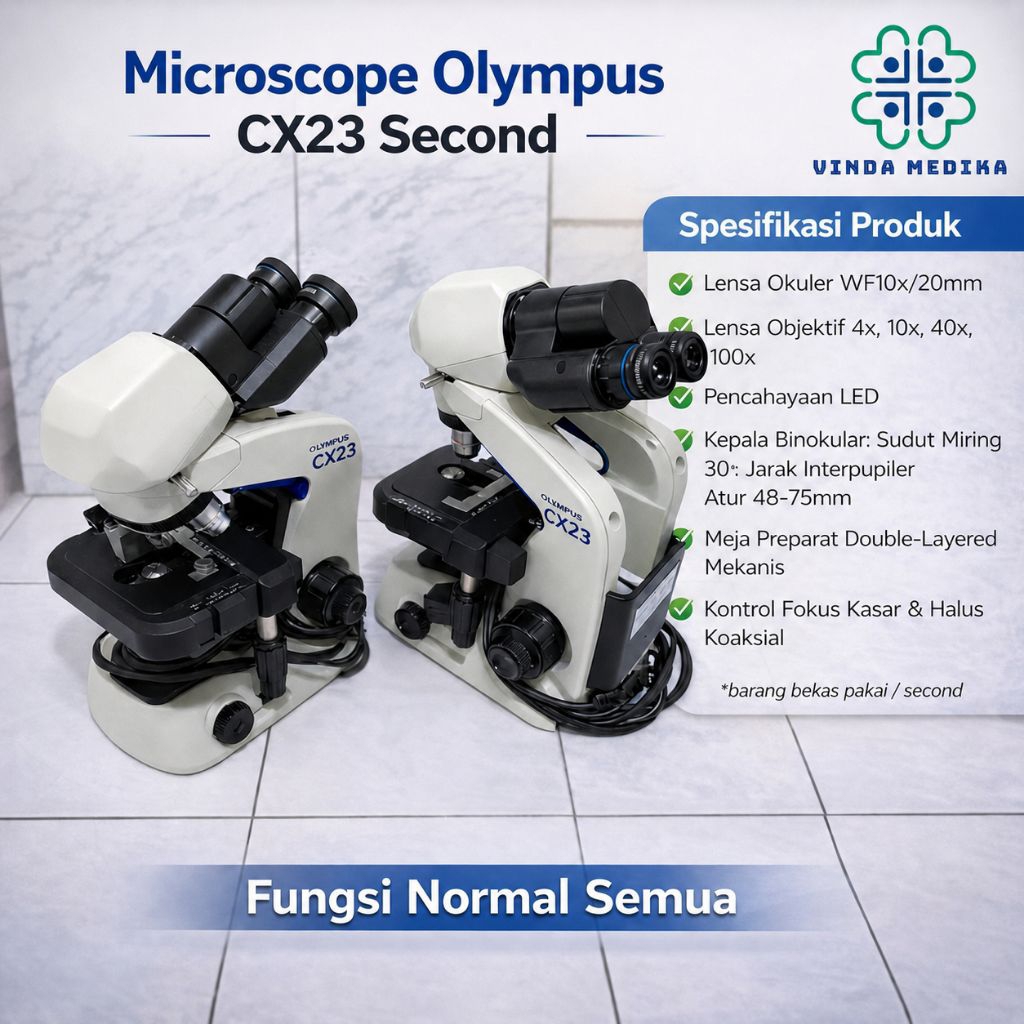 Microscope Olympus CX23 Second Original LED Binocular WF10x/20mm 1000x Mikroskop Laboratorium Biolog