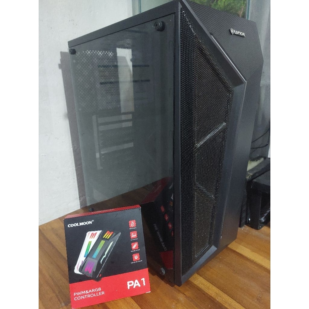 Casing pc raptor + argb controller coolmoon