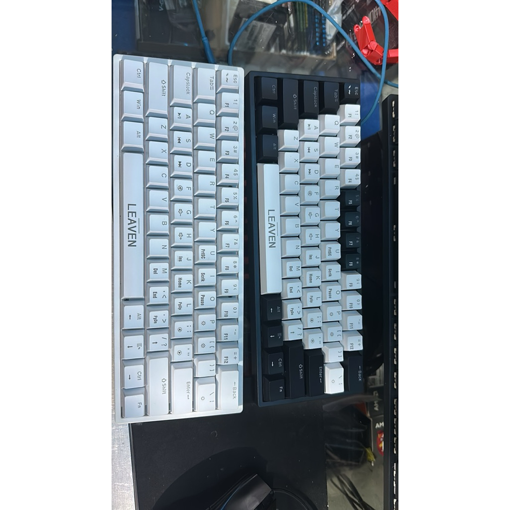 LEAVEN KEYBOARD MECHANICAL K620 BLACK WHITE