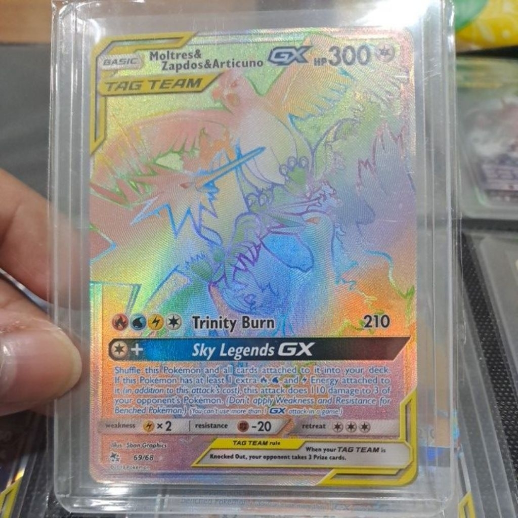 Tag Team Moltres, Zapdos, & Articuno Pokemom TCG English