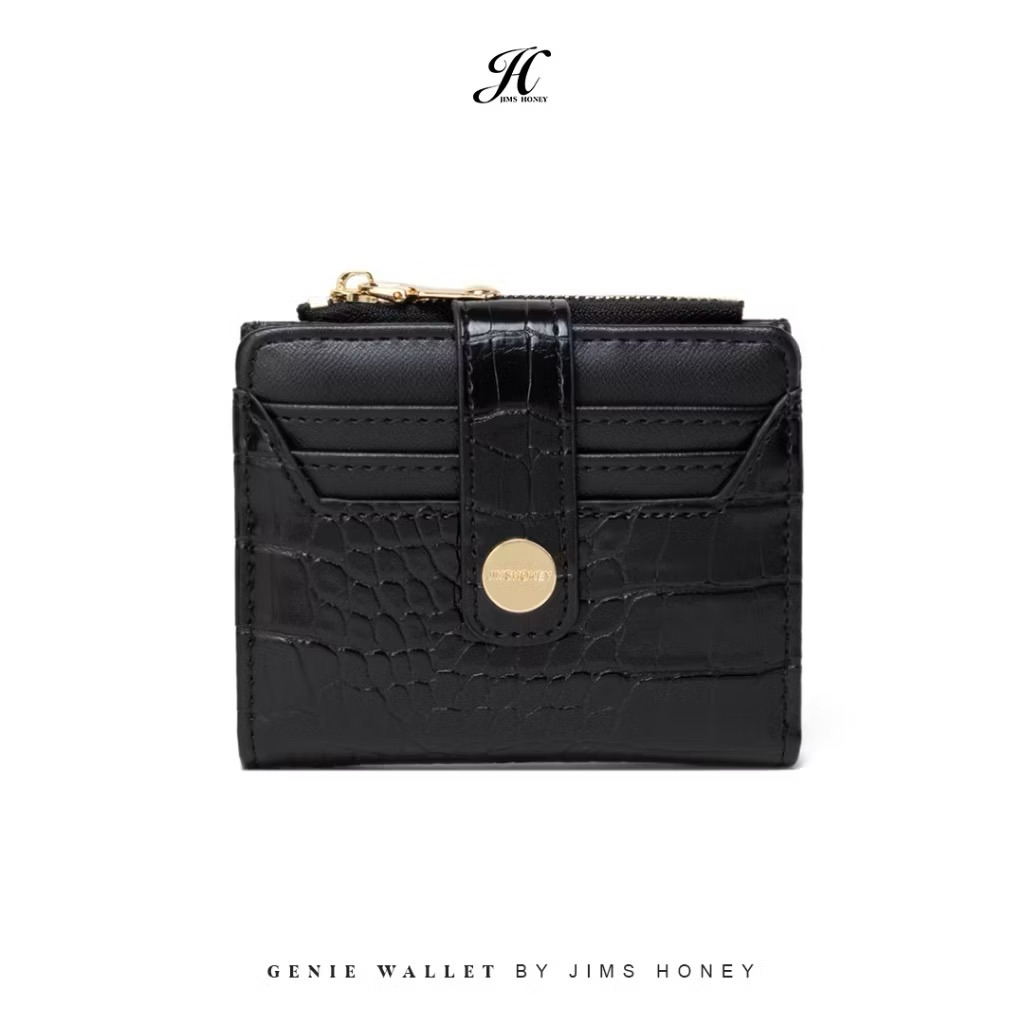 JIMS HONEY - Genie Wallet Jims Honey Dompet Hitam 100% ORI (BARU)