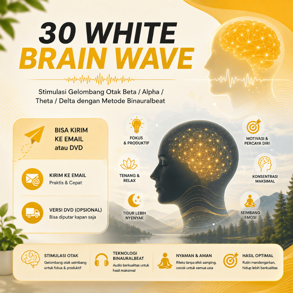 White Brain Wave - Musik Audio Binaural Sugesti Pikiran Alam Bawah Sadar (Gelobang Otak Beta, Alpha,