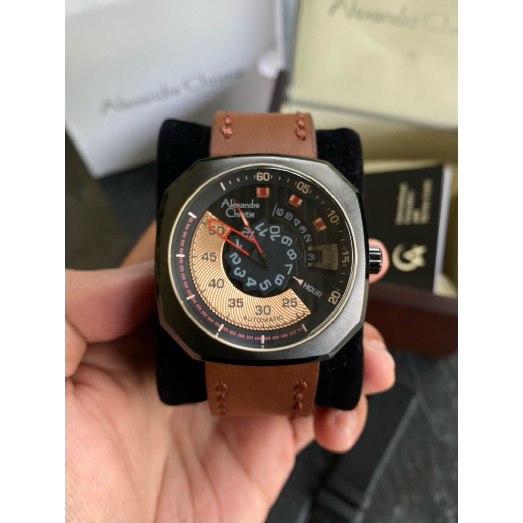 Jam Tangan Pria Alexandre Christie 3032MA Automatic Second