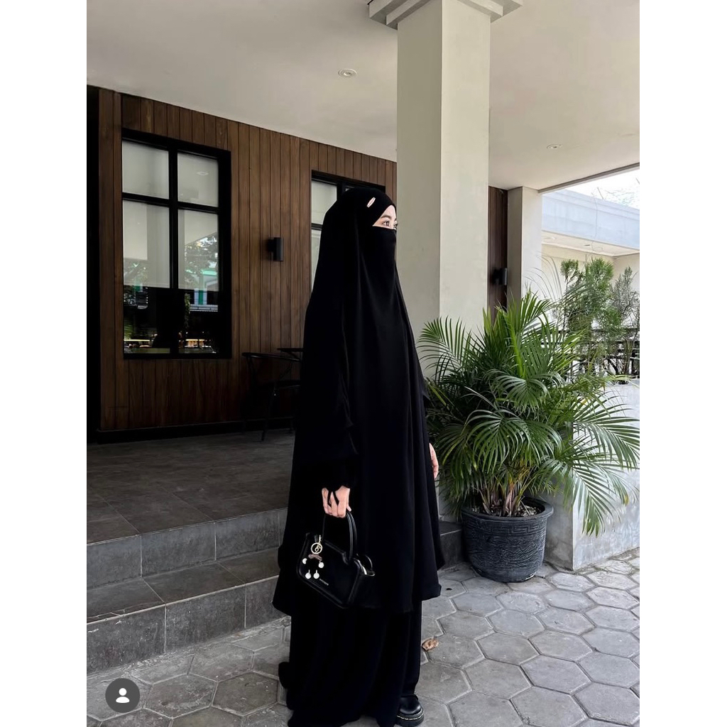 abaya set umroh besyari (preloved)