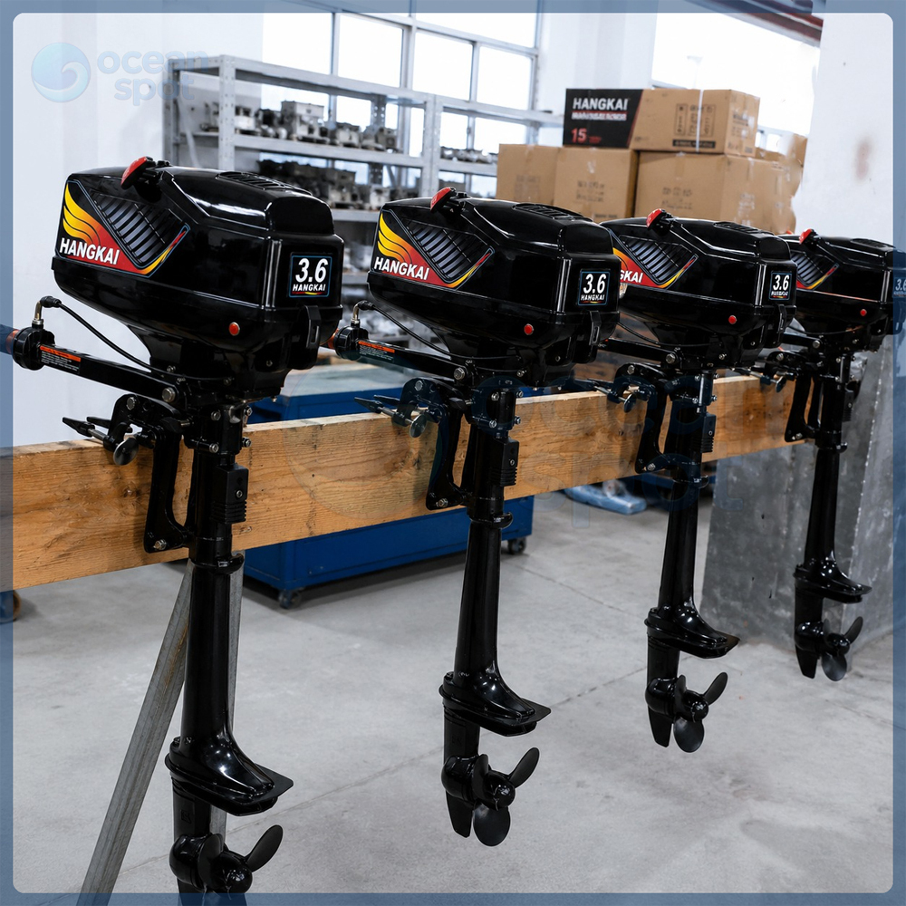 Mesin Tempel HANGKAI 3.6 PK / HP 2 Tak untuk Kapal / Perahu ( 2 Stroke Boat Outboard Motor )