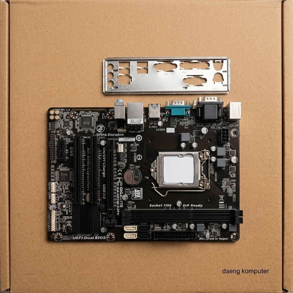 Motherboard Gigabyte GA-H81M-S2PV Socket LGA 1150 Intel H81 Gen 4 Haswell USB 3.0 SATA 3 Mobo Gigaby