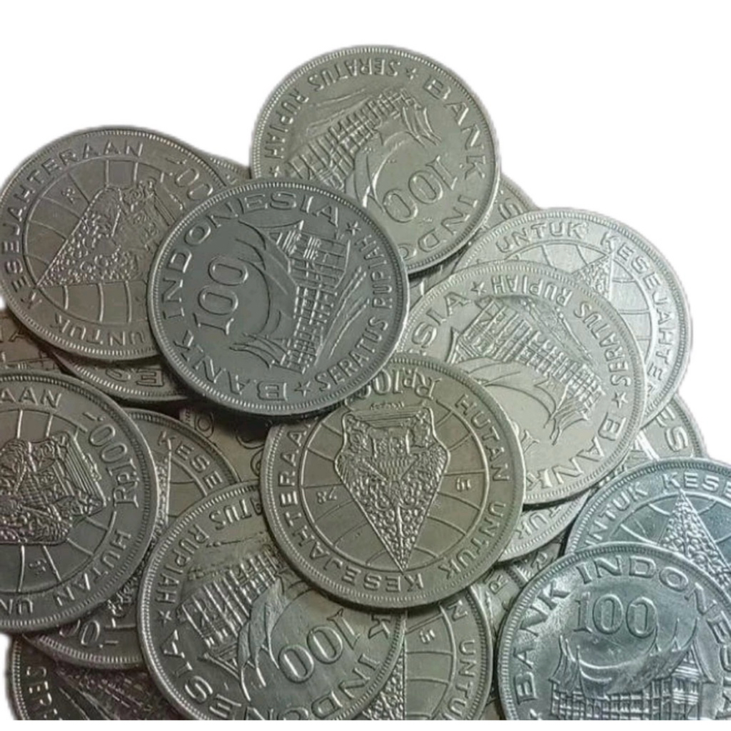 uang kuno 100 rupiah wayang