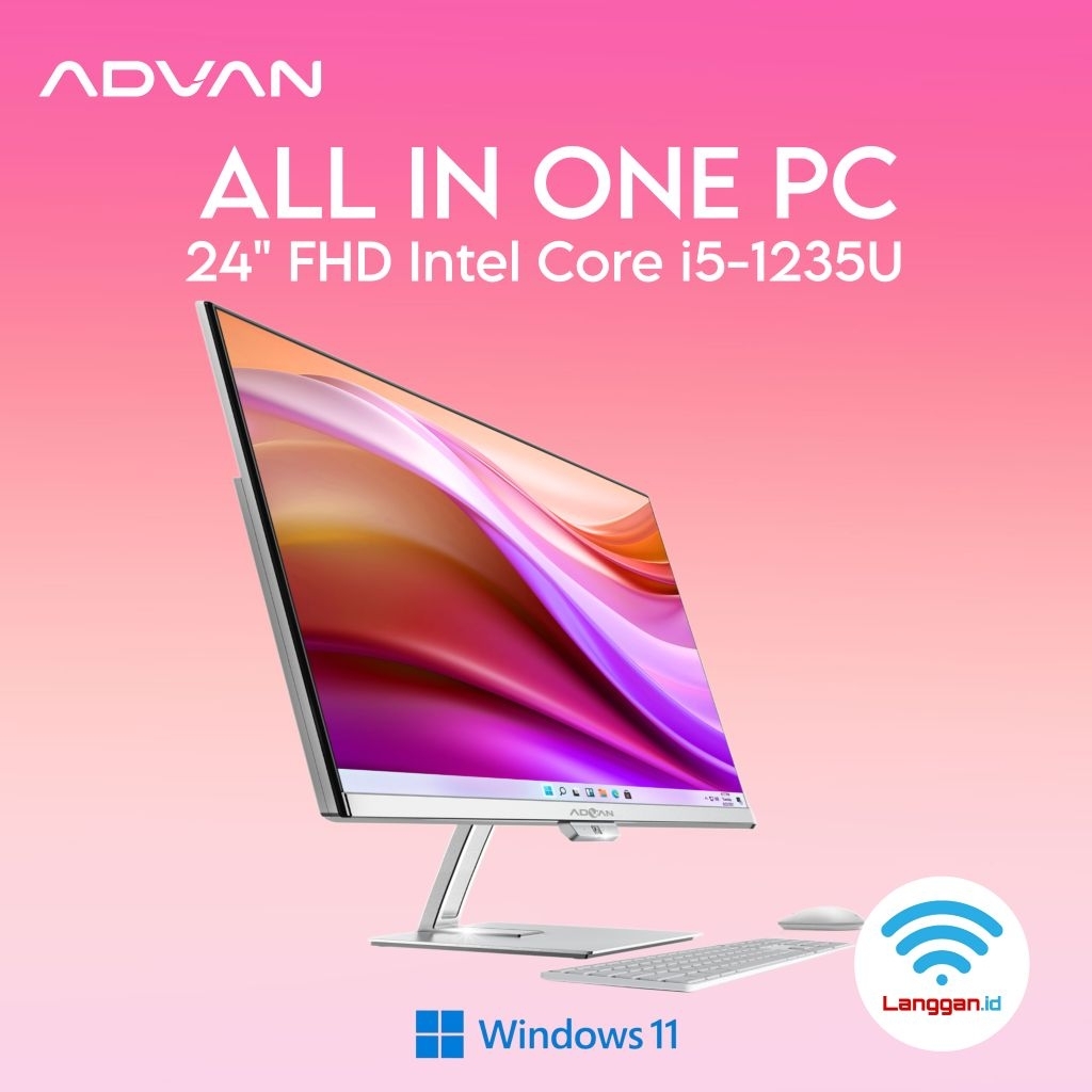 All In One PC i5 Advan One PC Intel Core i5 Gen 12 8GB 512GB All In One Advan