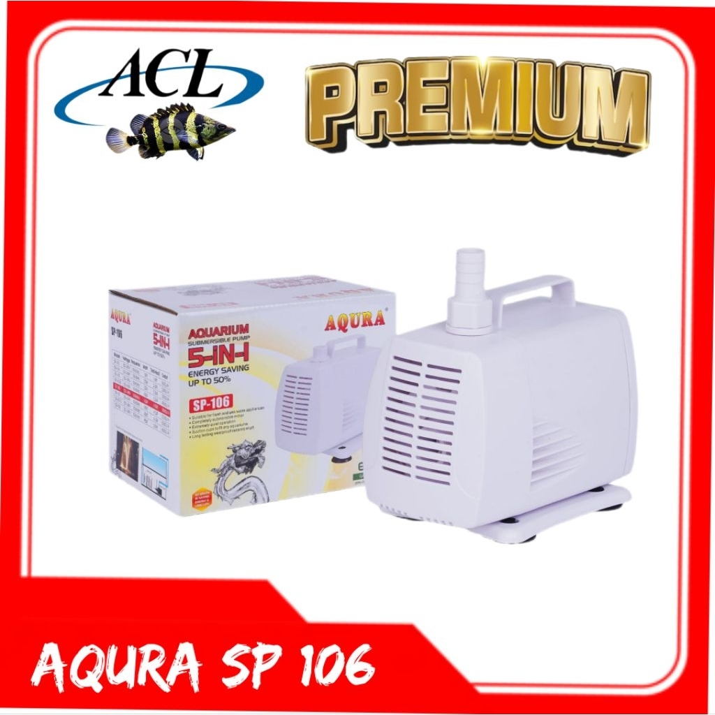 POMPA AQUARIUM/KOLAM AQURA SP 106 WATER PUMP LOW WATT
