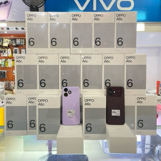 OPPO A6c 4/64GB 4/128GB (4GB+4GB Extended RAM) Garansi Resmi Hp Android Murah Handphone Terbaru 2026