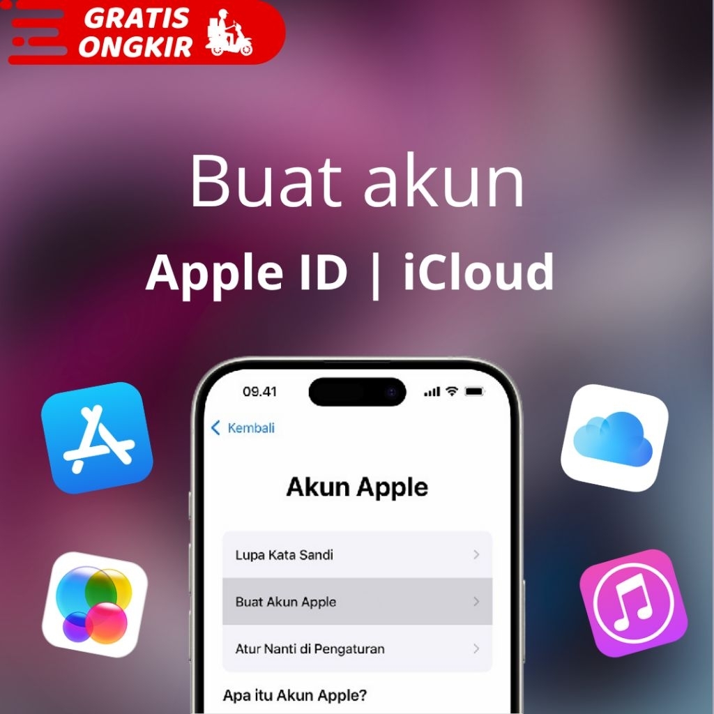 Jasa Buat Akun iCloud Apple id | Permanent