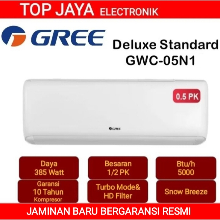AC GREE 0,5PK/GREE AC 1/2PK BARU BERGARANSI RESMI