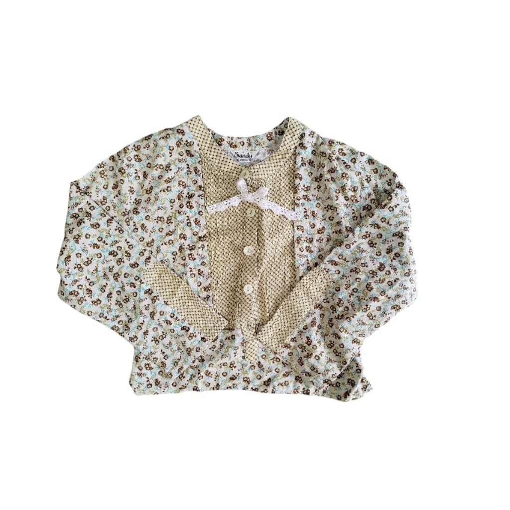 floral fitted shirt mori kei style