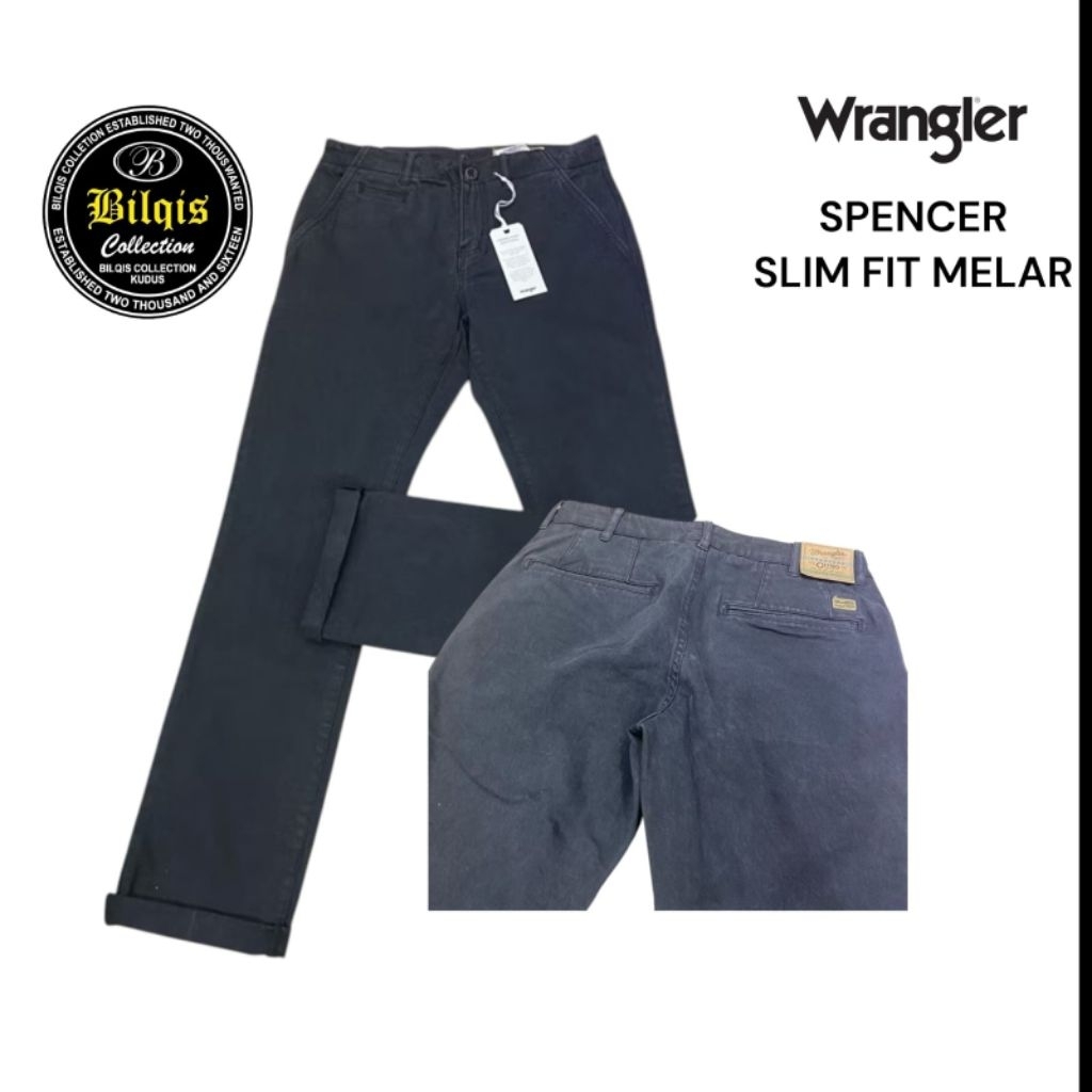 celana panjang chino wrangler original SLIM FIT MELAR