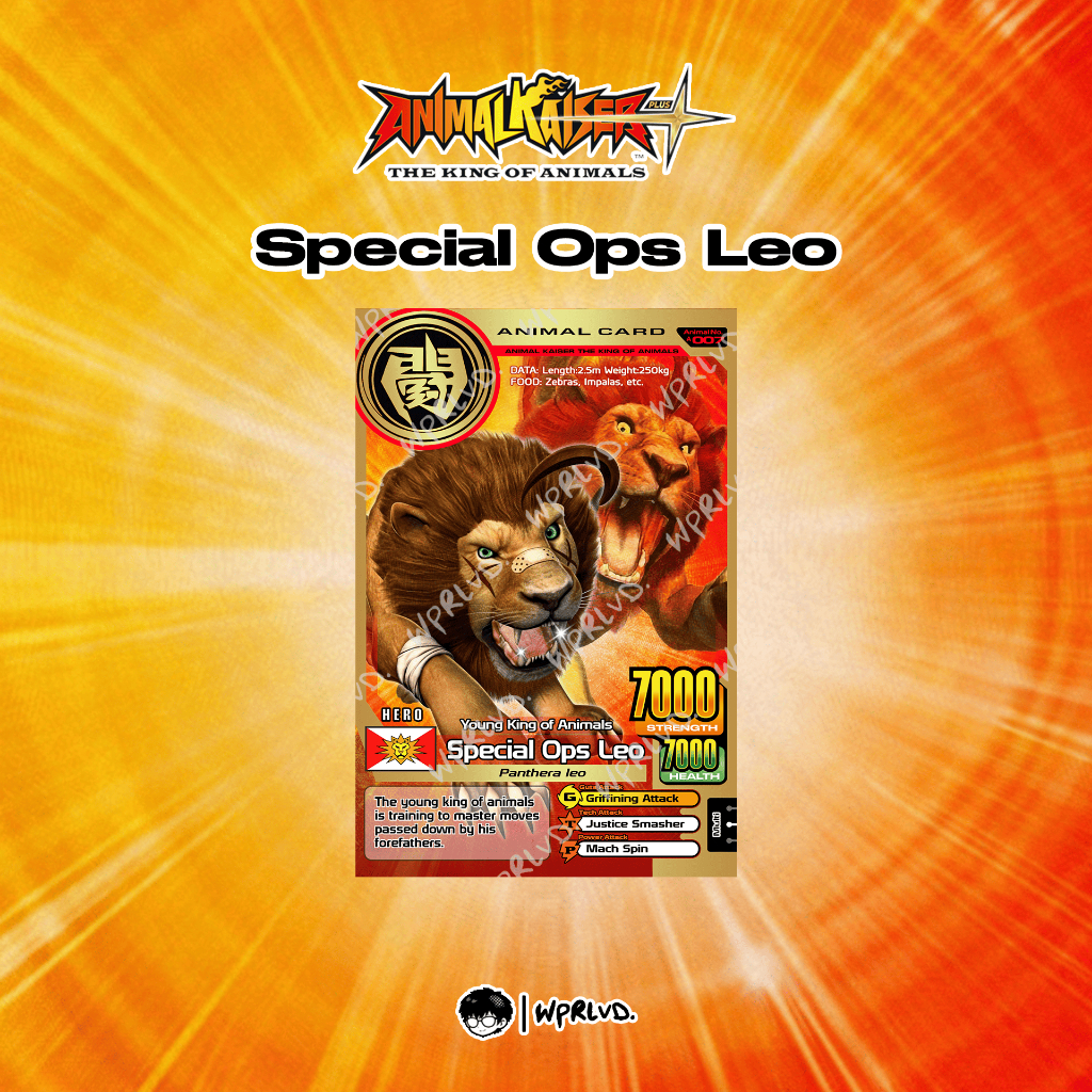 Animal Kaiser Plus - Special Ops Leo (Fanmade Foil Card)