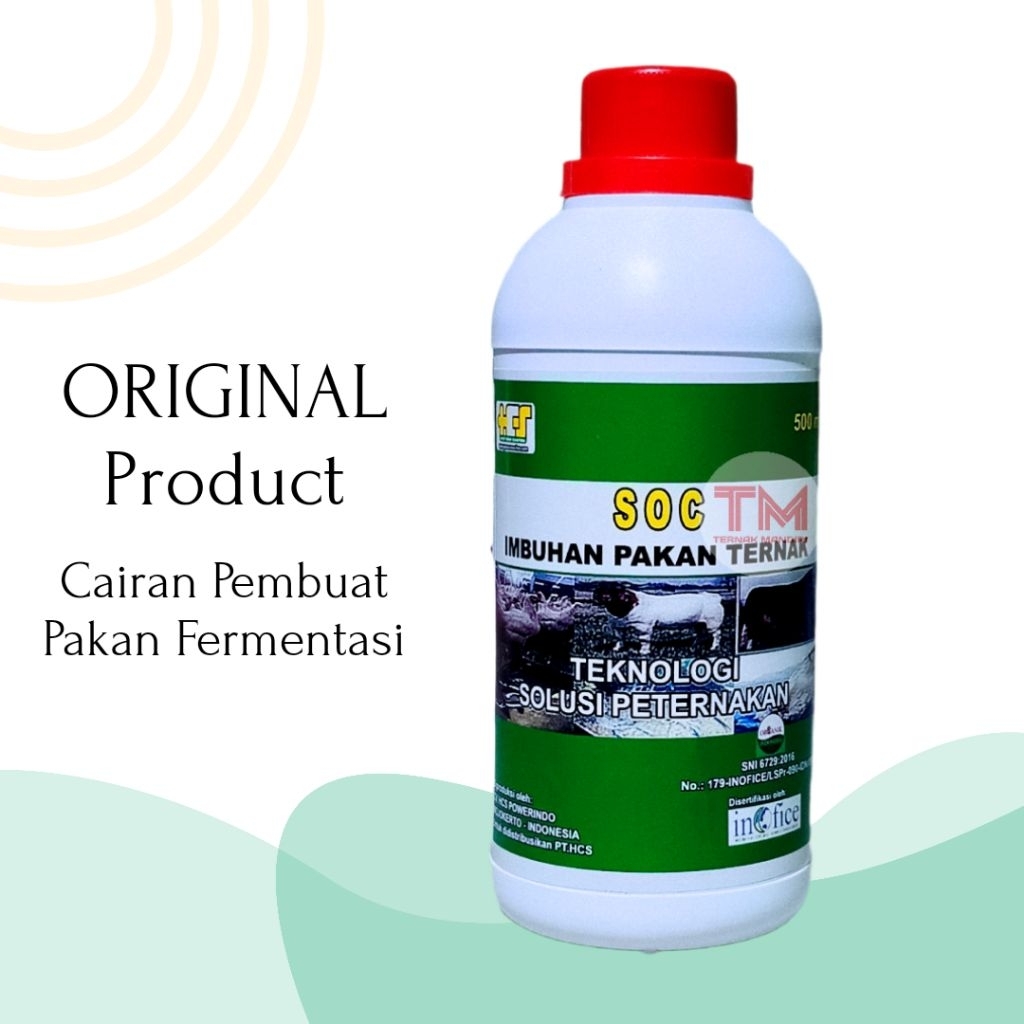 SOC HCS ORIGINAL 500 ML Imbuhan Pakan Ternak Probiotik Fermentasi Pakan ternak