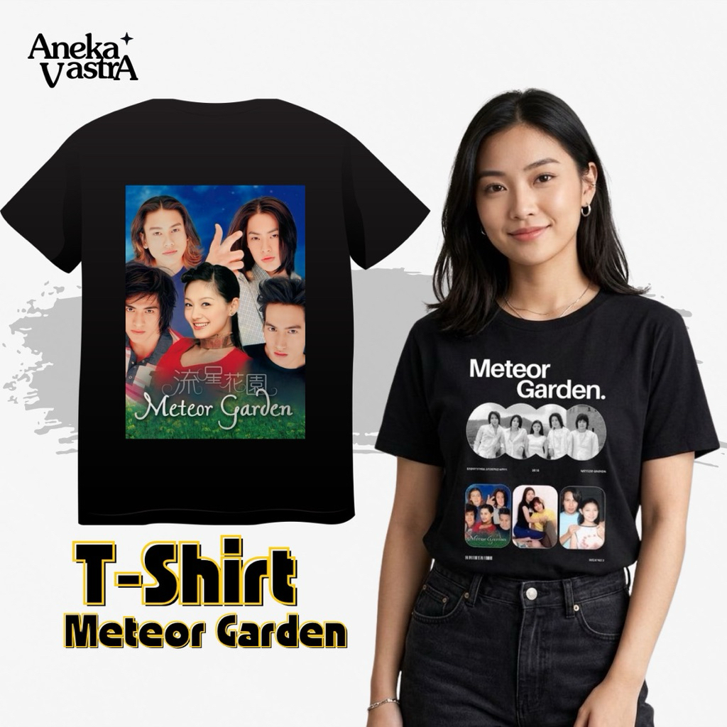 T-Shirt Kaos Meteor Garden F4 Forever Bahan Semi Katun Fans Nostalgia Wajib Punya Gratis Freebies