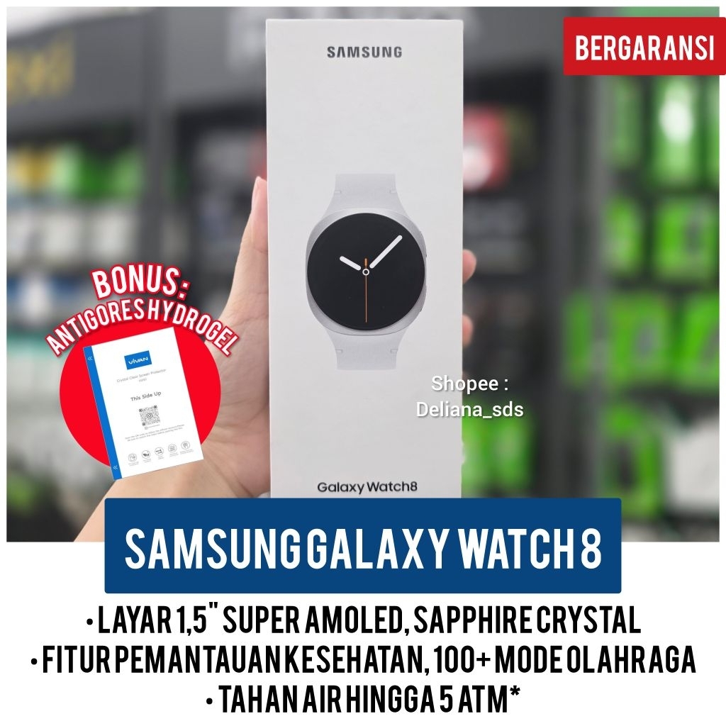 Samsung Galaxy Watch 8 44MM Garansi Resmi 1 Tahun Samsung Watch 8 44MM Smartwatch Samsung Watch 8 Sm