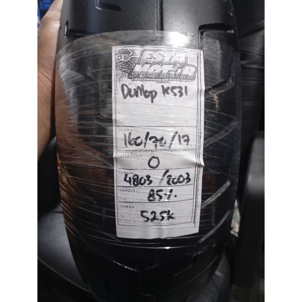 BAN COPOTAN DUNLOP K531 RING 17 UKURAN 160 60 17 KODE4803
