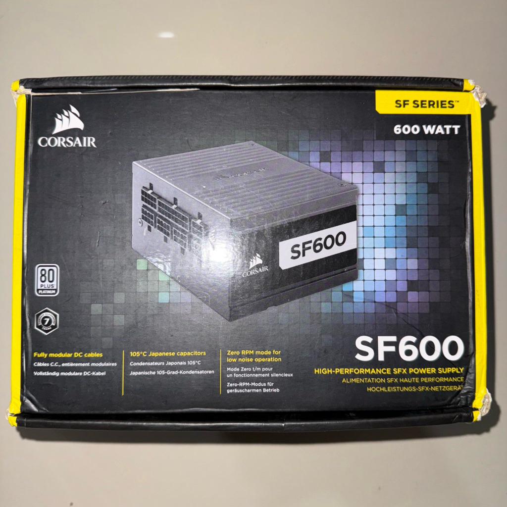 corsair sf600 600w 80+ platinum sfx power supply - corsair sf 600 sfx platinum itx psu mini itx - co