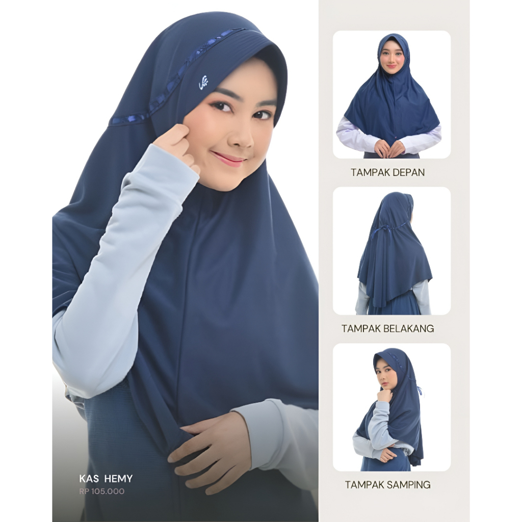 Kerudung HEMY Rabbani Bergo Sekolah RABBANI ORI
