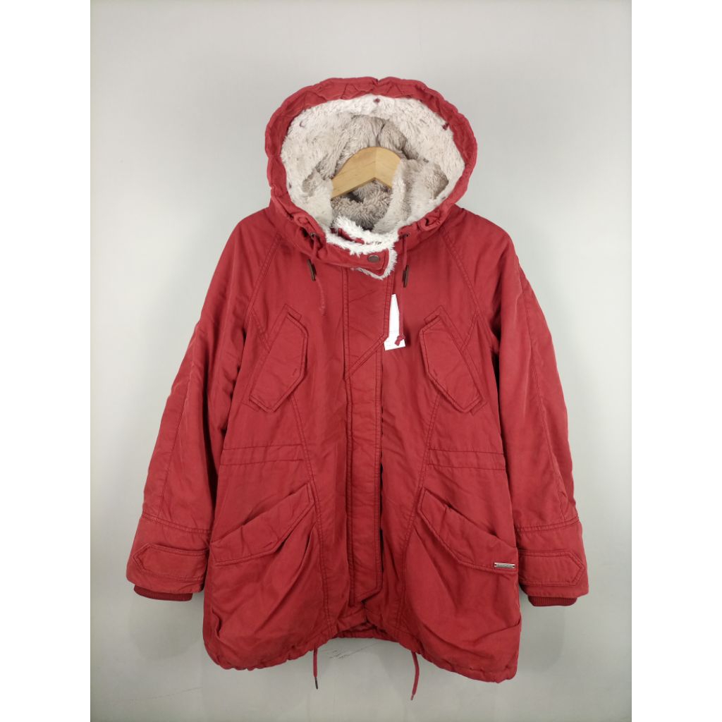 Jaket TBJ Nearby Winter Parka Tebal_Burgundy_Size M