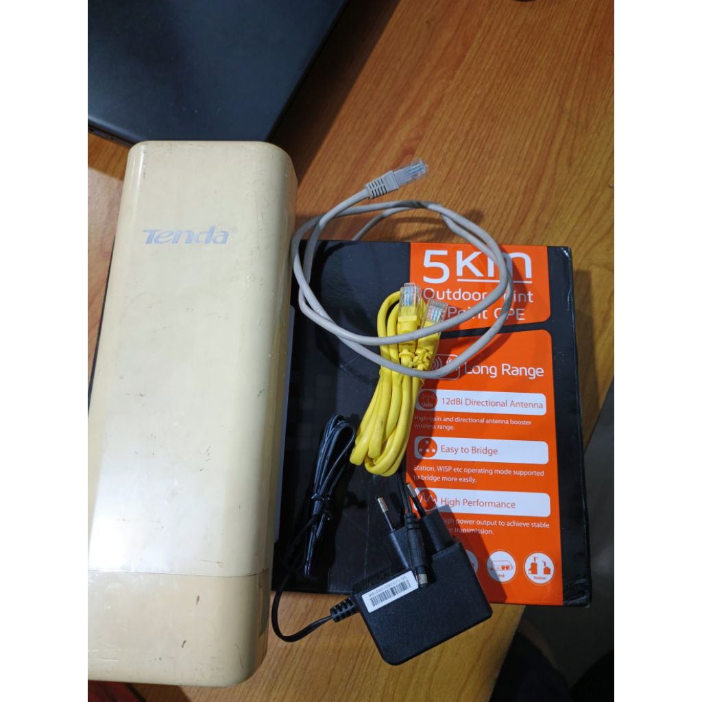 ORIGINAL Tenda 03 5km Outdoor CPE AP Router Mode 2.4Ghz