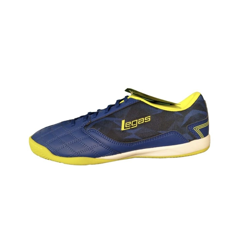 Sepatu Futsal League Legas Tyra LA Biru Shoes Cowo Pria Hitam Original