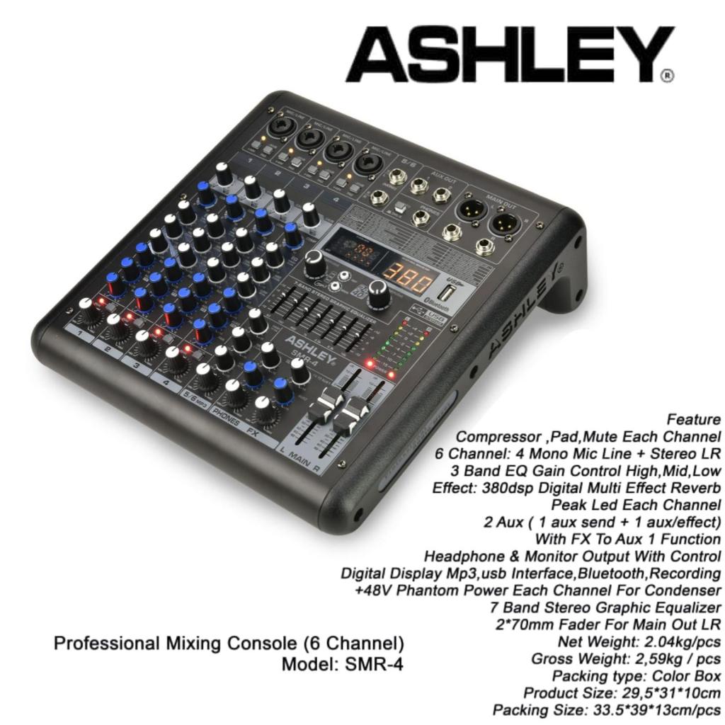 SMR 4 Mixer Audio ASHLEY SMR 4 / SMR4 - 4 Channel ORIGINAL