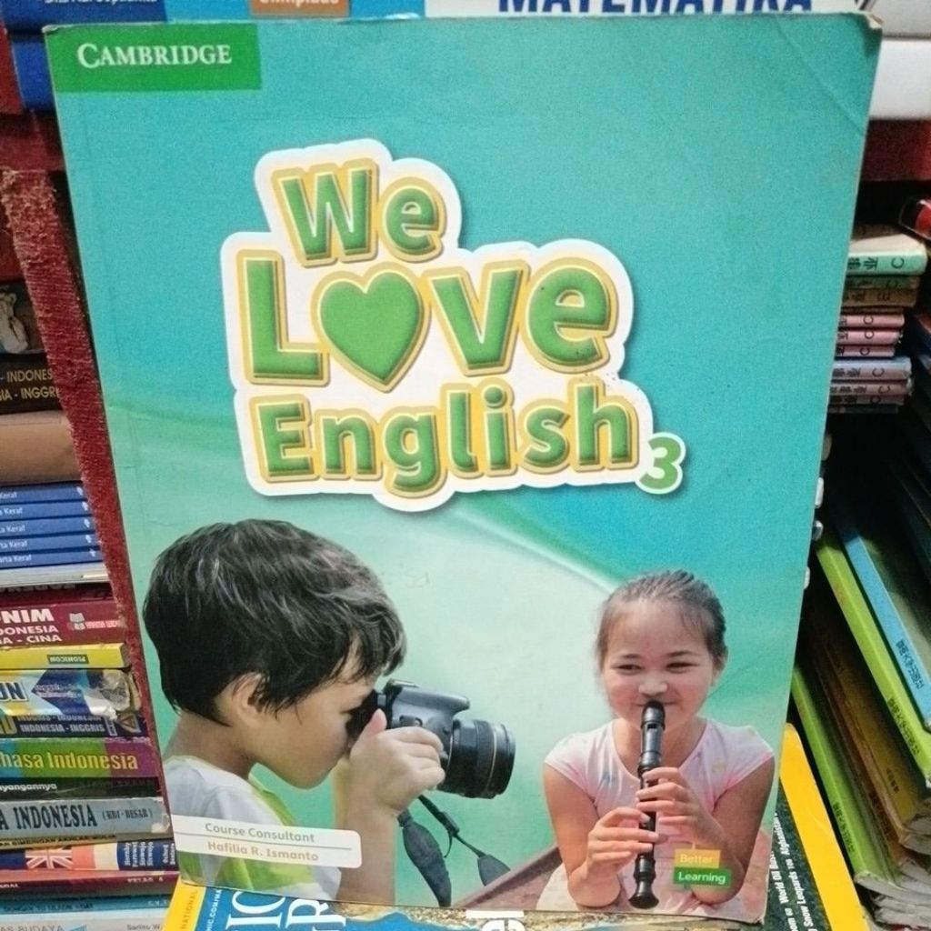 original bekas buku we love English 3