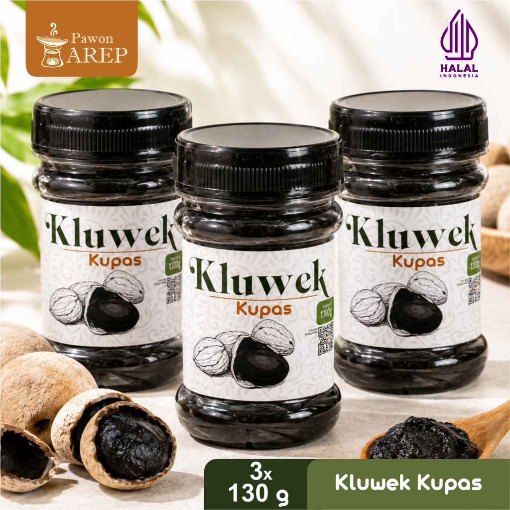 [Bundling 3pcs] Pawon Arep Kluwek Kupas 130gr | Pasta Pucung / Picung Siap Pakai UMKM Lokal Purworej