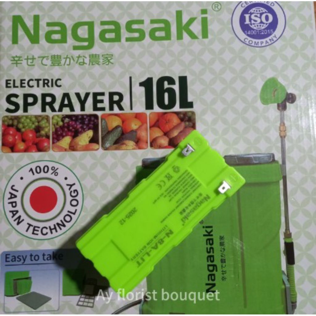 ORIGINAL ACCU/AKI BATTERY SPRAYER | NAGASAKI 12V-8AH/20HR LITHIUM UNTUK MESIN SEMPROT ELEKTRIK SERBA