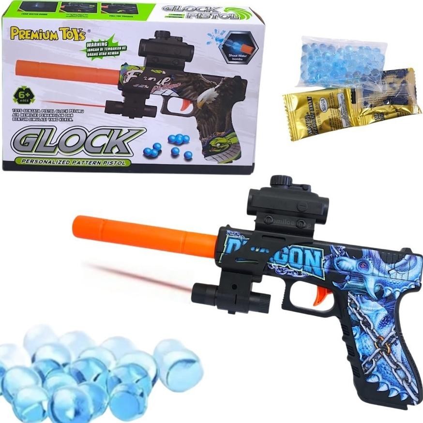 Mainan tembakan anak Glok Laser outdoor anak