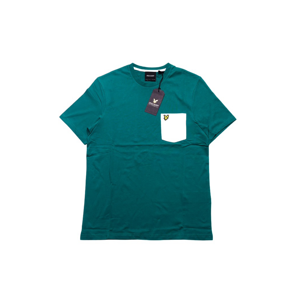 Lyle & Scott Contrast Pocket T-Shirt green,white