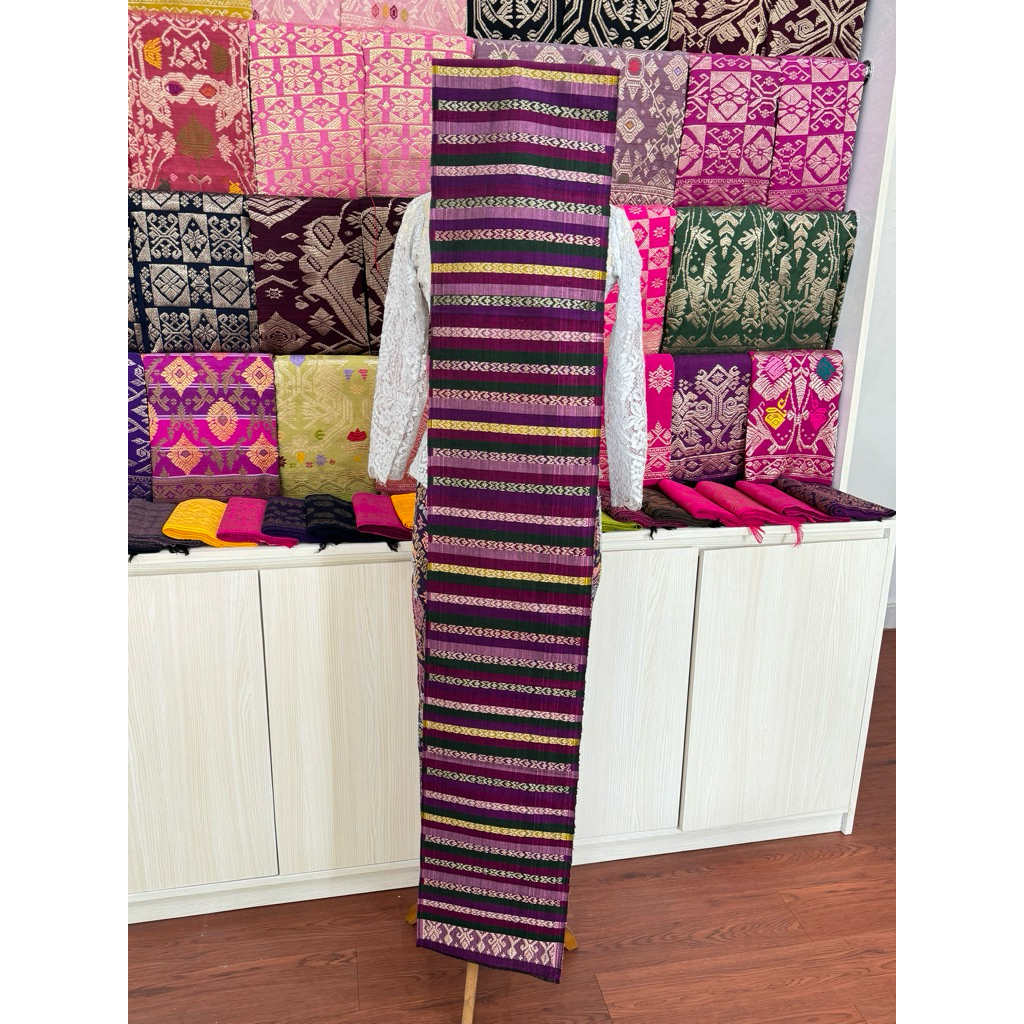 Selendang Songket Sidemen Banyumas Cendana (Songket Asli)