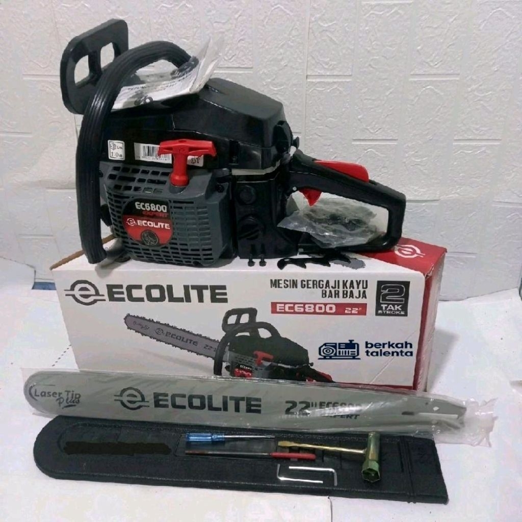 Chainsaw ECOLITE EC6800 22 Inch Mesin Gergaji Kayu Chainsaw Ecolite Laser Tip EC6800 22"