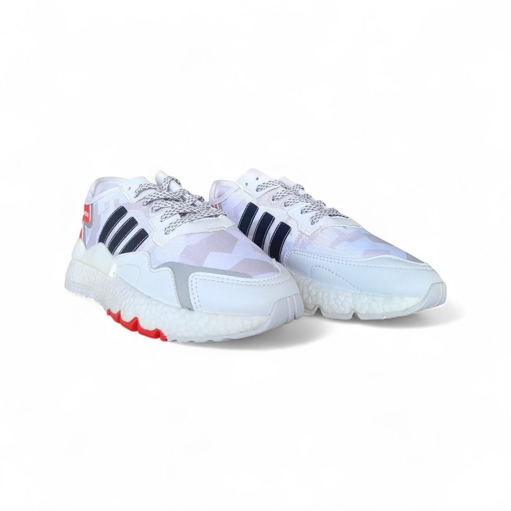 SEPATU ADIDAS NITE JOGGER WHITE GREY NEON PINK *cek deskripsi produk*