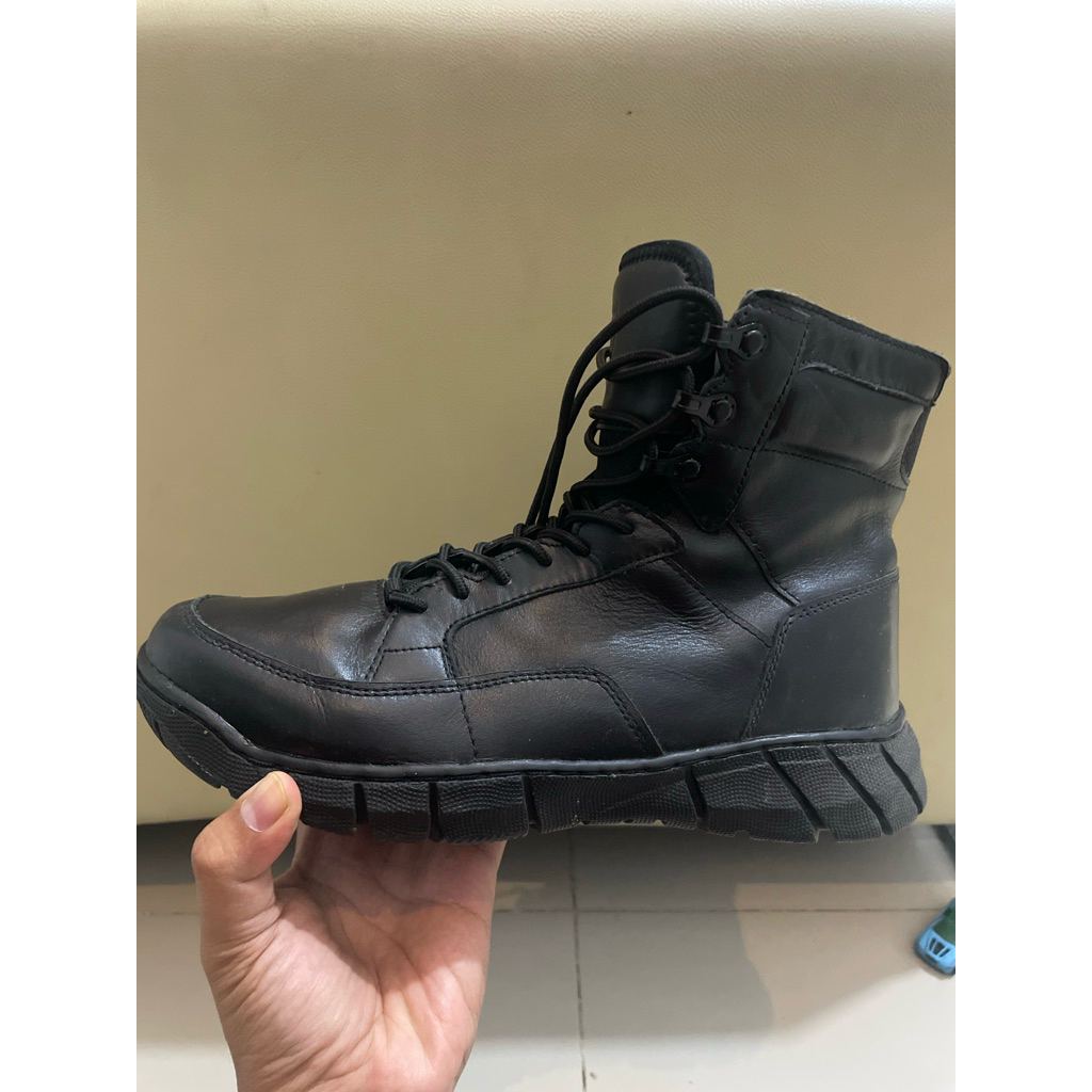 Sepatu Boots Tactical Casual Pria – Full Black Premium