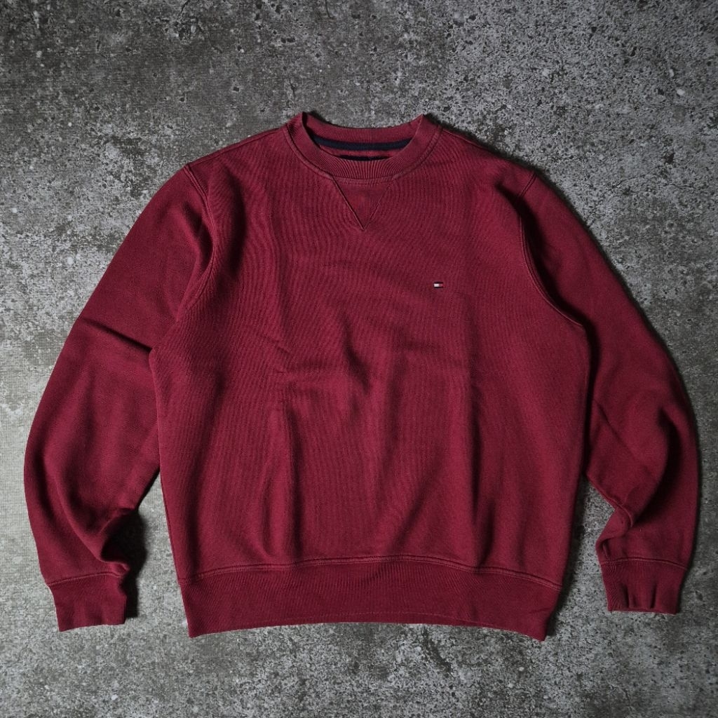 Tommy Hilfiger Crewneck Sweatshirt Maroon