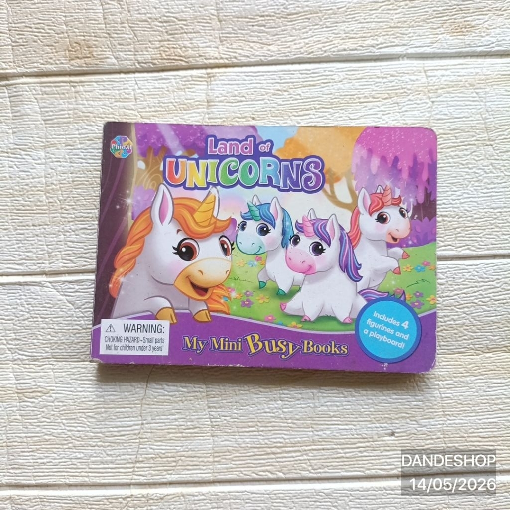 (board book) Land Of Unicorns - My Mini Busy Books - Buku Cerita Anak Bekas Preloved