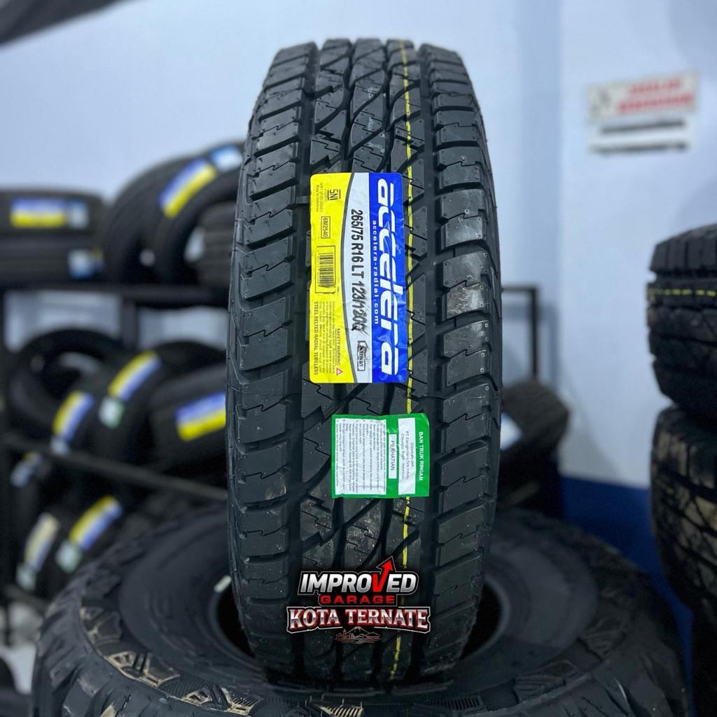 Ban Mobil Model Semi Cakar AT Ring 16 Ukuran 265 75 R17 Mrek ACCELERA Omikron AT Produksi Terbaru