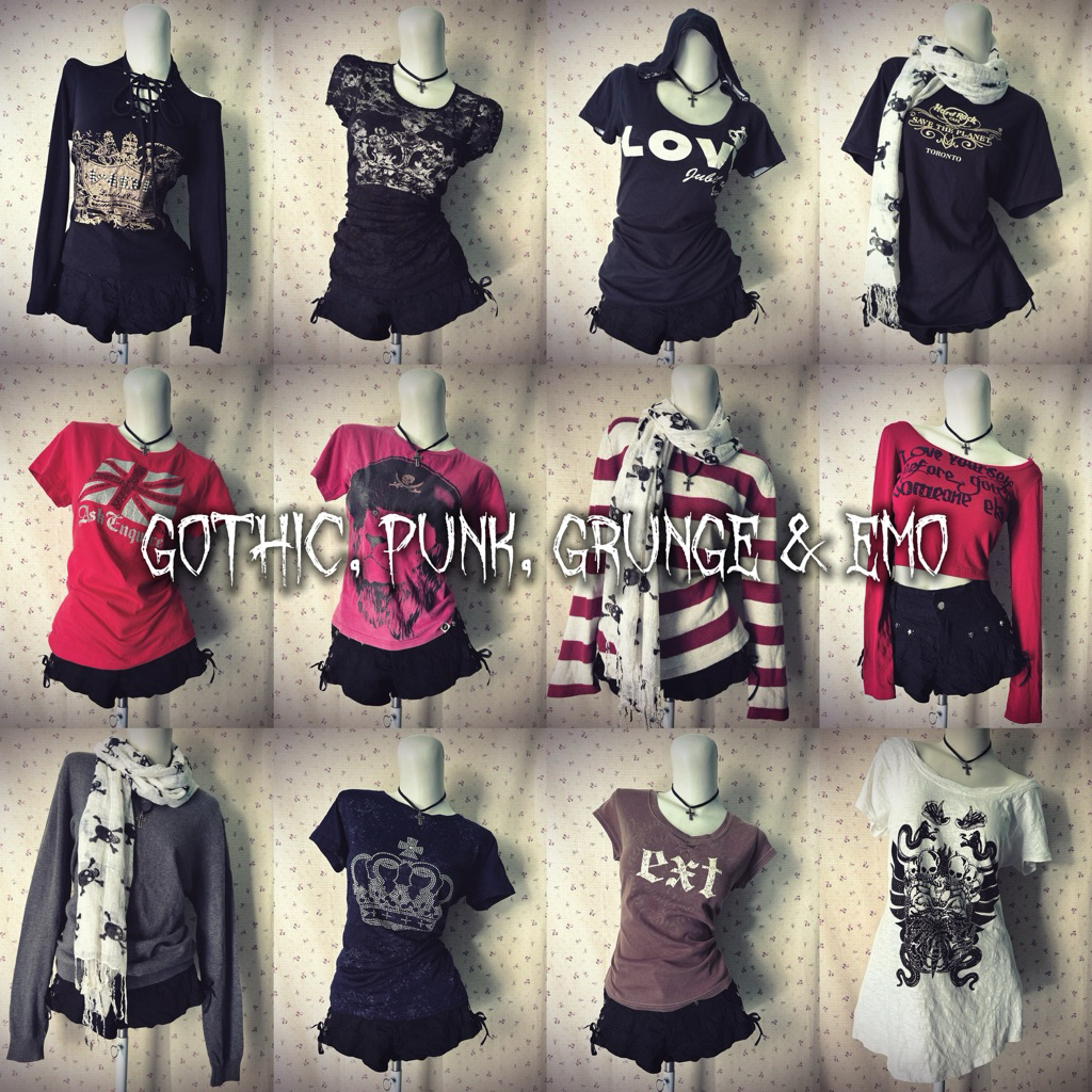 ATASAN GOTHIC PUNK GRUNGE EMO STYLE