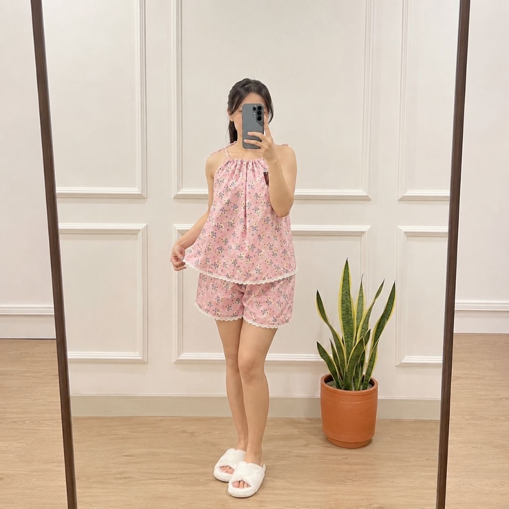 NIVELA - One Set Halter Daily Baju Wanita Cantik Dan Lucu Daily