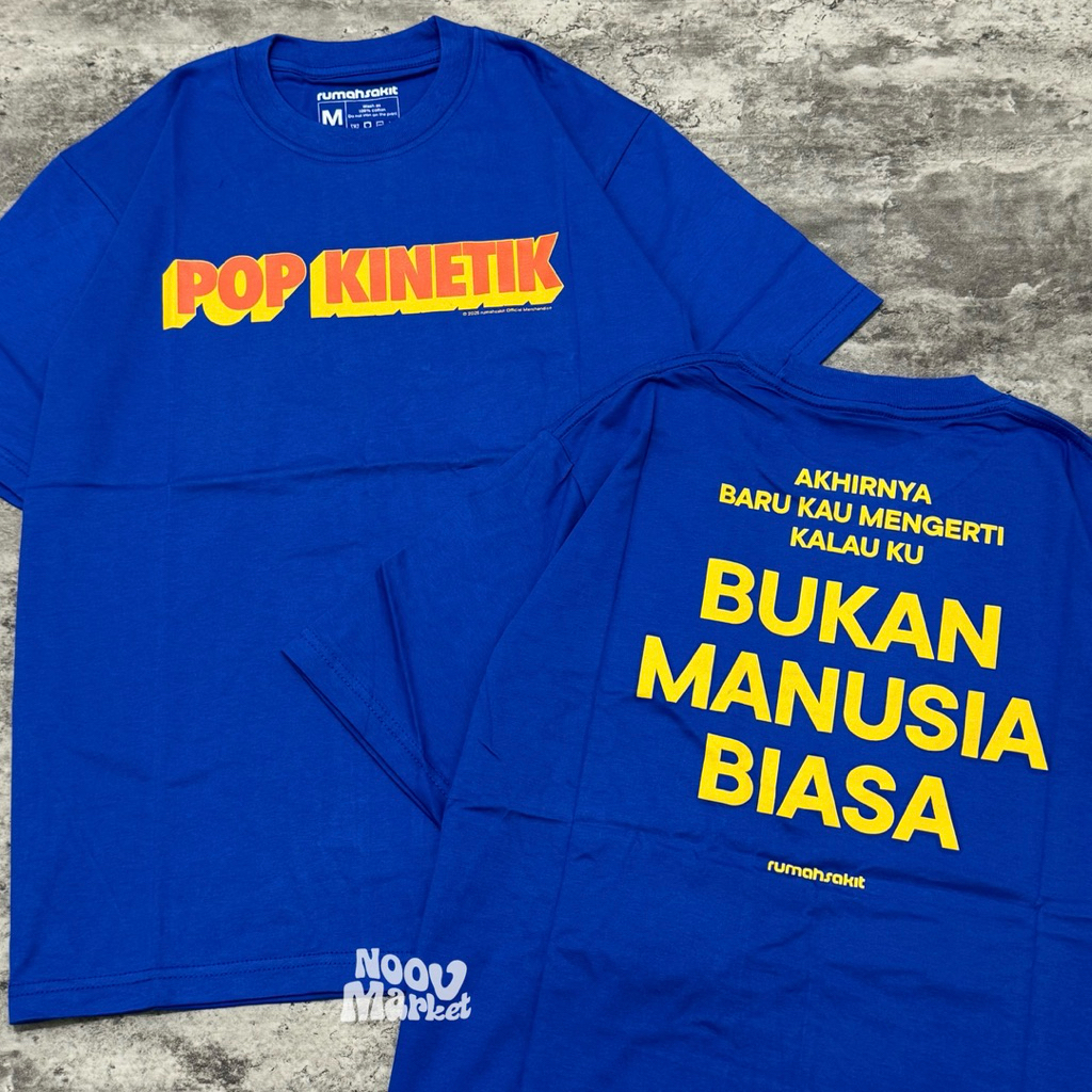 T-Shirt RUMAH SAKIT - POP KINETIK BLUE | Official Merchandise | Noov Market Original