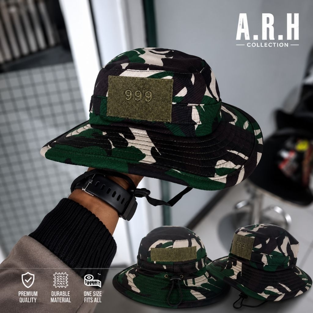 Topi Rimba Velbed 999 Warna Gelap