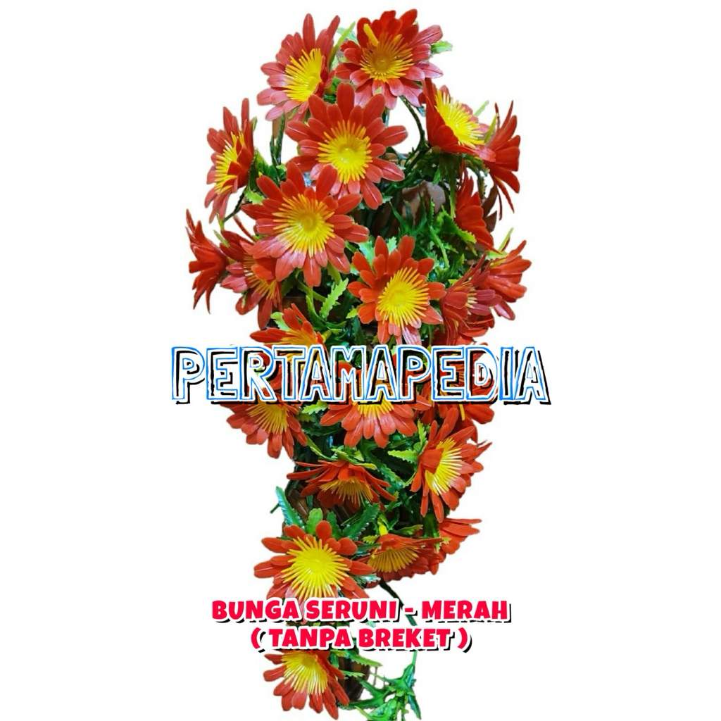 C5 JUNTAI BUNGA SERUNI (TANPA BREKET)/ Juntai Bunga Plastik/ Juntai Bunga Rumput Plastik/ Juntai Dau