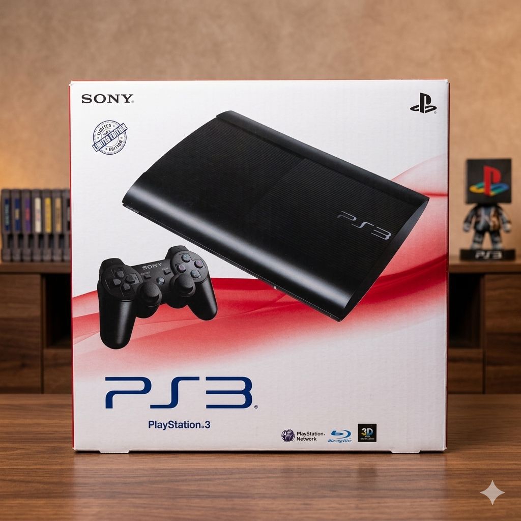 box kotak dus PS3 super slim fullset baru