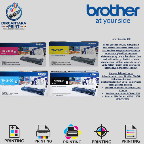 Brother TN-240 Toner Set For HL-3040CN & More